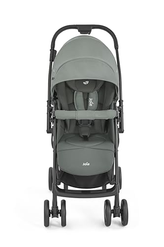 Image of Joie Mirus Lightweight Baby Stroller - Pram with Reversible Handle, Hand Brake and One-Hand Fold, Buggy for Kids 0-3 Years (Upto 15 Kg) - Celeste