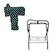 AJ Tack Freestanding Portable Horse Saddle Rack with Black and Turquoise Western Saddle Cover