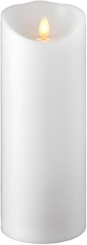 RAZ IMPORTS INC Vela LED sin llama sin llama, funciona con pilas, color blanco, 3.5 x 9 pulgadas, para decoración del hogar, vacaciones y regalo