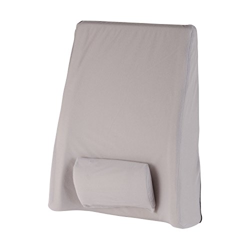 DMI Deluxe Extra-Tall Adjustable Lumbar Back Support Cushion with Elastic Strap and Removable Adjustable Lumbar Pad, 14 x 21 Inches, Gray