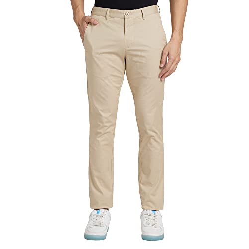 Image of Park Avenue Men's Cotton Blend Print Pattern Neo Fit Flat Front Chinos