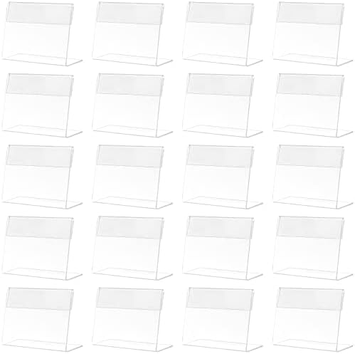 Housoutil 5Pièces Support Étiquette Prix Transparent