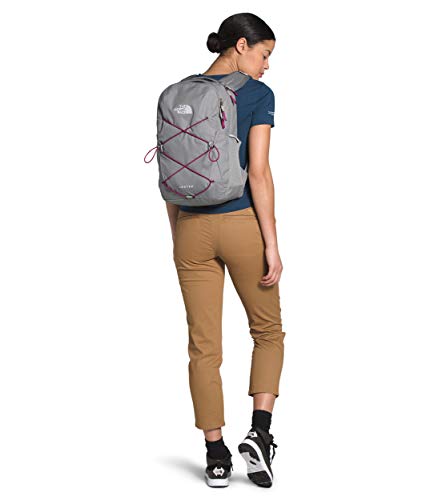The North Face Women's Jester Backpack, Meld Grey Dark Heather/Dramatic Plum, One Size