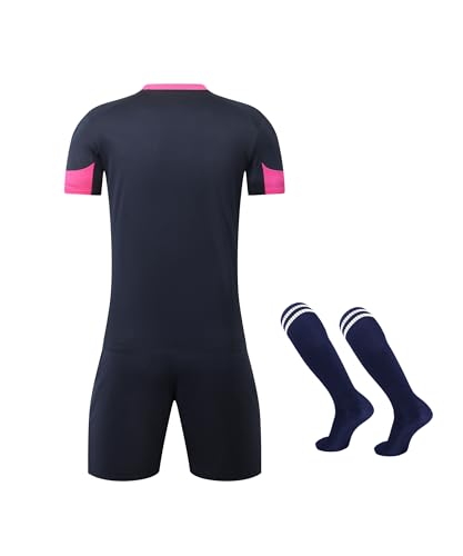 Image of M2C Kids Soccer Uniform Athletic Jersey Shorts Socks Set