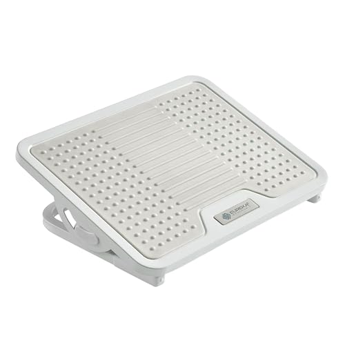 EUREKA ERGONOMIC Tilt Adjustable Footrest, Foot Rest for Under Desk at Work with Massage Surface, Office Foot Rest Under Desk with 20 Degree Tilt No Locking, Metal Frame