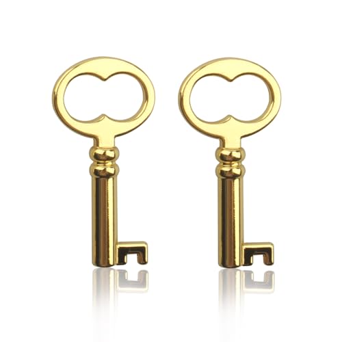 KY-18 Hollow Skeleton Key, Antique Gold Hollow Barrel Skeleton Keys,