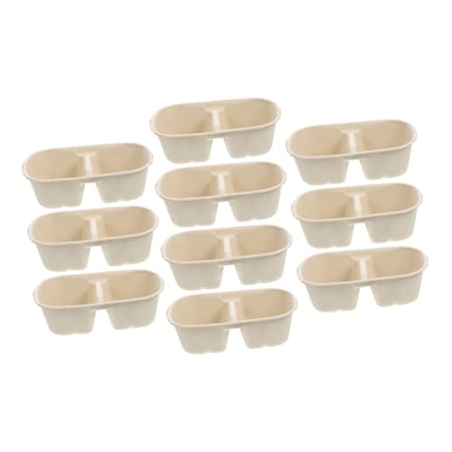 Happyyami 10- and Food Bowl Set for Cats and Dogs Disposable Durable Perfect for Home and Travel