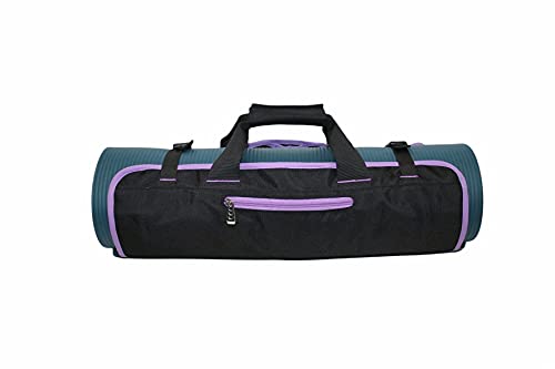 Yoga Mat Bag With Adjustable Strap, Zipper And Water Bottle Pocket. Organizing Gym Gear, Exercise, Workout, And Pilates. Fit All Mat Sizes. (Purple), Ymb-000-Pur-Bag #TOP7