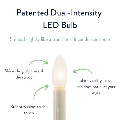 Celestial Lights Set of Four Battery Operated Remote Programmable Window Hugger Candle for Narrow Window Sills Daily Timer Choose 6, 8, or 10 Hours Flicker or Steady (Brass) by Celestial Lights - Used condition - Image 6