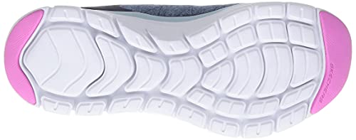 Image of Skechers Women's, Flex Appeal 4.0 Sneaker - Wide Width Navy 8 W