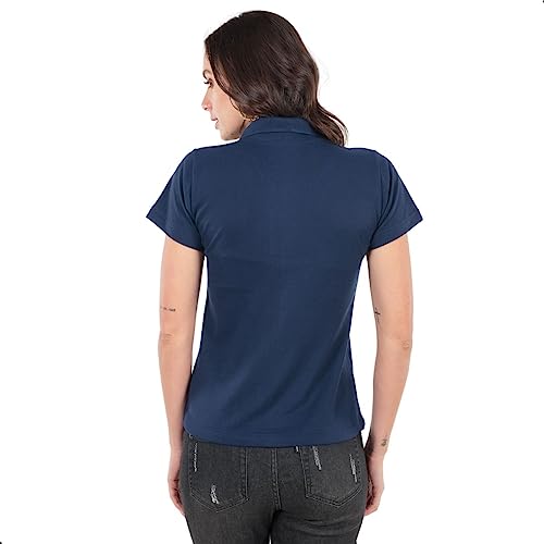 Kit 3 Camisas Polo Femininas Camiseta Gola Polo Piquet uniforme lisa básica Coloridas (as2, alpha, l