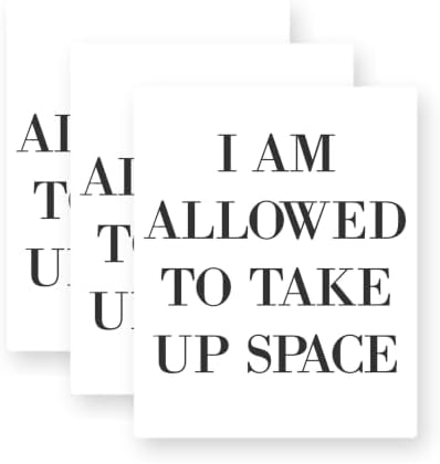 I Am Allowed to Take Up Space Vinyl Stickers 3 Pack 3 Inch image 5