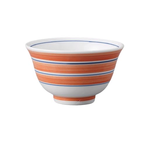 エールネット(Ale-net) 湯呑 煎茶碗 千茶碗 9.2×5.7cm 160cc うずまき反千茶(オレンジ) 食洗機対応 電子レンジ対応 美濃焼 日本製