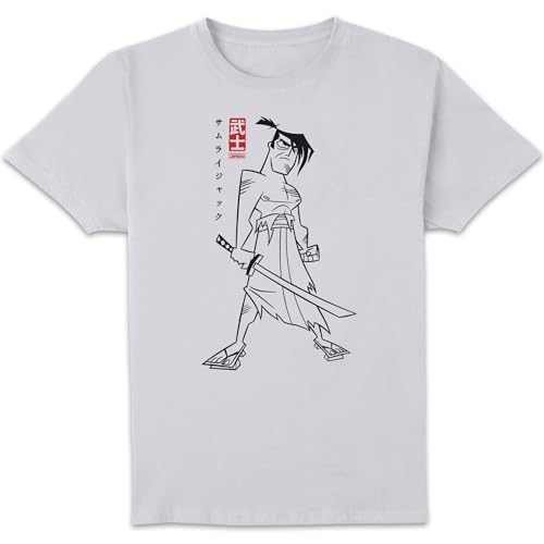 Image of Samurai Jack Kanji Men's T-Shirt - White S