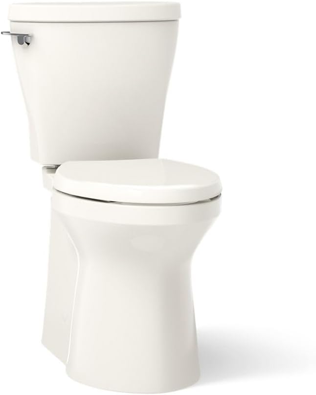 KOHLER K-20198-96 Betello™ Two-Piece Toilet with Continuous Clean Technology, Comfort Height Seating, Skirted Base and Elongated Bowl