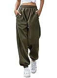 AROGONE Sweatpants for Women Baggy Drawstring Hight Waist Cinch Bottom Athletic Joggers Casual Loung