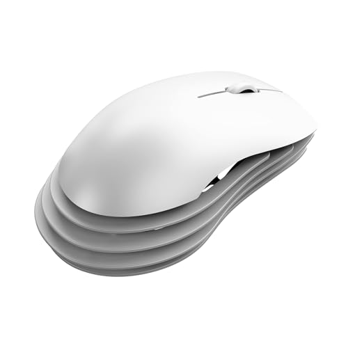 Image of AJAZZ M259 Magnesium Aluminum Alloy Mouse, BT /2.4G /USB-C Lightweight Mice (White)