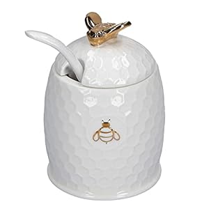 La Porcellana Bianca – Aperegina Oro Zuccheriera W/Cucchiaio 4X2.5 in Gift Box