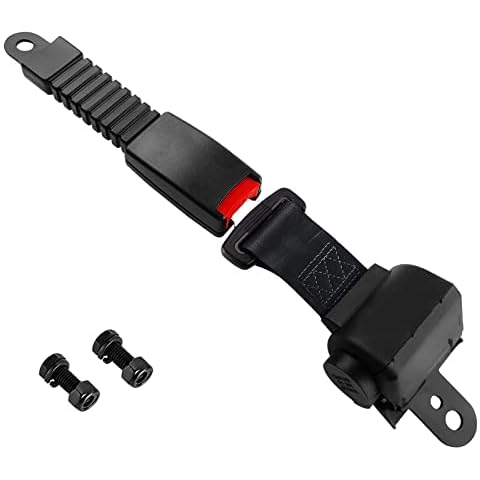 iLSKW Seat Belt for Golf Cart 1 PCS Replacement Universal Fit Retractable 47" Belt for EZGO TXT RXV Yamaha Club Car DS Precedent UTV Go Kart Cover
