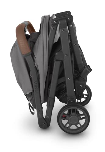 Minu V2 Stroller-Greyson (Charcoal Mélange/Carbon/Saddle Leather) #TOP4