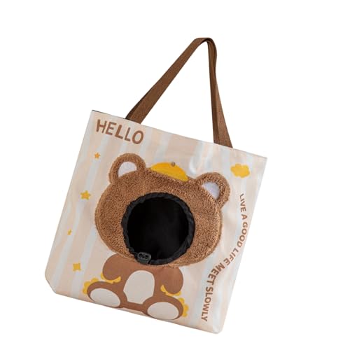 Lovely Cartoon Styles Pet Carriers for Small Animals Light Weight Design Head Out Features Breathable Materials Outdoor Pet Back