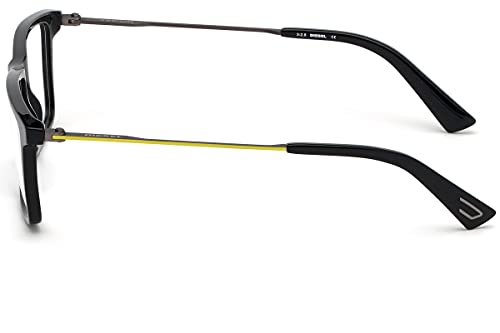 Diesel Dl5312 Eyeglass Frames - Shiny Black Frame, Shiny Black Lenses, 55 Mm Lens Dl531255001 #TOP2