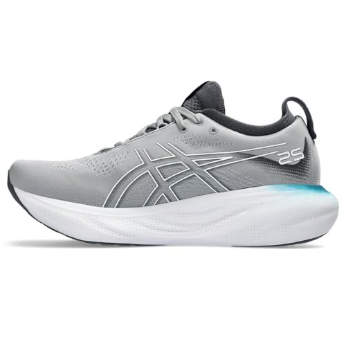 ASICS Nimbus 25 Mujer Zapatos para Correr Gris Blanco