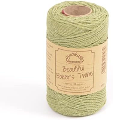 100m - Everlasto 'Solid' Beautiful Baker's Cotton Craft Twine (2mm Approx) (Snow White)