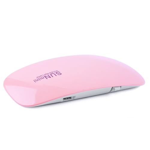 6W LED UV Light Dryer for Nails Gel Polish with 6PCS Lamp Beads Timer Setting, Professional Nail Light