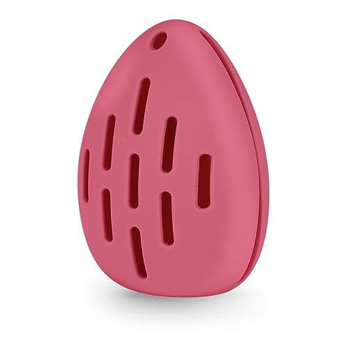Cobee Soporte de esponja de maquillaje de silicona, transpirable, soporte para licuadora de belleza, inastillable, suave, organizador de esponja, soporte de esponja de maquillaje potable para mujeres,