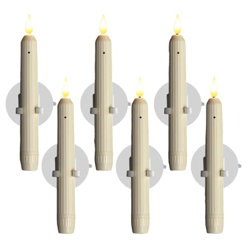Velas de ventana navideñas de resina para iluminar el salón en Navidad
