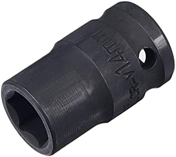 sourcing map 1/2" Drive by 8mm 6-Point Impact Socket, CR-V Steel 1.5" Length, Shallow Metric Sizes