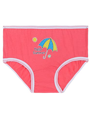Image of DYCA by Bodycare Girls Cotton Briefs, Soft & Breathable Panties, Pack of 6, Print & Colour May Vary