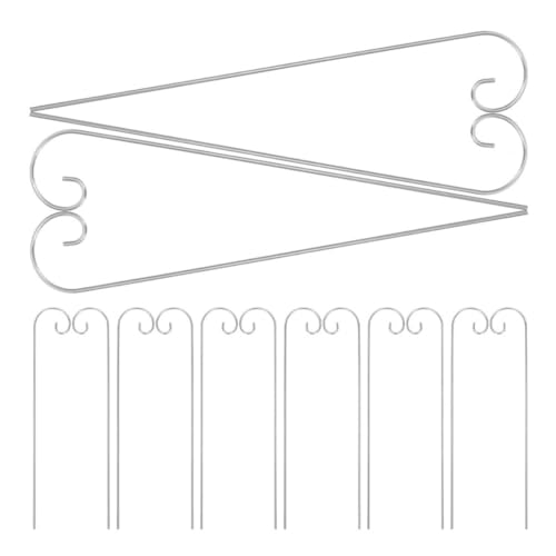 POPETPOP Lot de 30 Piquets Métalliques 30 CM pour Crochets de Jardin, Supports pour Étiquettes de Plantes, Tuteurs pour Pots et Jardinières, Utilisation en Extérieur sur Terrasse, Balcon