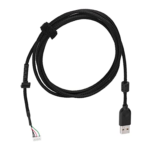 TIKATARER Zamienny Kabel Myszy USB, Trwały Nylonowy Kabel Myszy, USB Typu Plug and Play o Długości 2,19 Jarda, Idealny do