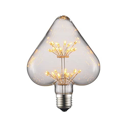 Ampoule LED Edison gypsophile cœur luminaire vintage mariage confession