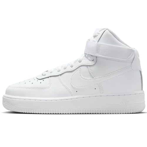 Nike Air Force 1 High LE Big Kids' Shoes (FV5950-111, White/White/White)