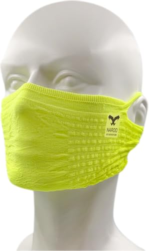 [NAROO MASK] A1s �i���[�}�X�N �X�|�[�c�}�X�N �~�p �V���[�g�� ���ꂵ���Ȃ����ʋC �h�� �h�� ��C�E�����΍� UV95%�J�b�g �����j���O �T�C�N�����O �o�C�N (�l�I�����C��)