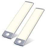 Led Under Cabinet Lighting Motion Sensor Under Counter Light with 1000mah Rechargeable Battery, 30...