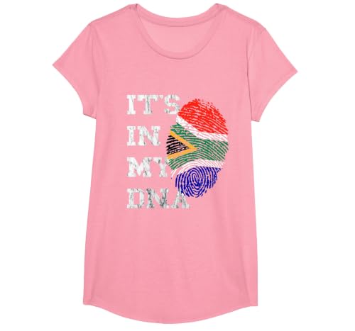 It is in Meiner DNA South Africa South Africa Fingerprint T-Shirt, Girls, Pink, X-Small
