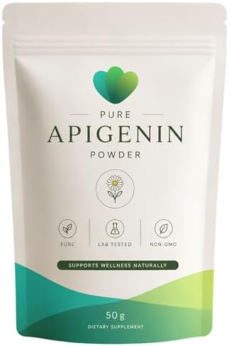 98% Pure Apigenin Powder 50g | Premium Flavonoid Supplement | Der...