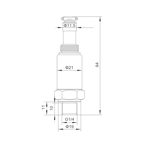 Sensor de presion de gas aire y agua G1/4 de -1-1bar para transmisor industrial 6