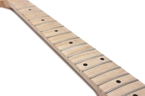 Manche de guitare Tele 21 frettes en érable flammé pour un sustain optimal