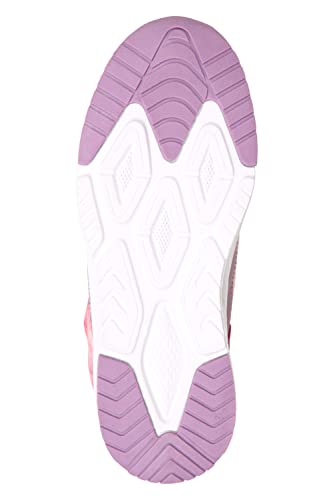 Mountain Warehouse Glide Kids Unisex Printed Snow Boots - Waterproof, Textile Upper, Fleece Lining Pink Kids Shoe Size 6 Us #TOP1