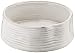 Fringe Studio Stoneware Pet Bowl, Medium, Off-White & Taupe Sand Color, Ribbed Glaze (501005)