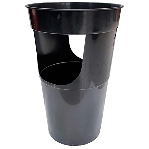 AC – Paragüero – Fabricado en plástico – Forma Redonda – Ideal para el hogar o el Trabajo – Ø 28 x 50 cm – Color Negro