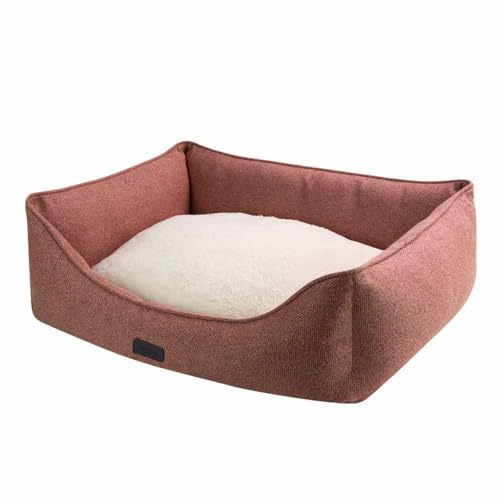 Lit pour chien carré Nobby Anda rouge petit format 45x40x18cm - 3