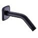 TRUSTMI 6-Inch Shower Arm with Flange, Solid Stainless Steel, Wall Mounted Replacement Extension Tube for Fixed Shower Head, Matte Black
