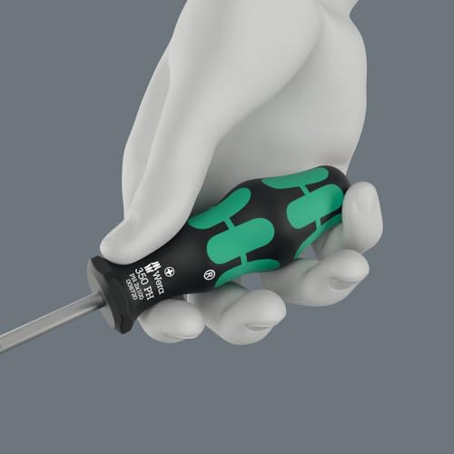 Wera 810/1 Bit-Handhalter mit Sprengring, 1/4 Zoll x 120 mm, 05051005001, Silber