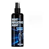 Ldduopp Vernice fosforescente, 120ml con Glitter e Agente Riflettente, Vernice Spray Riflettente, Per Tessuti Abbigliamento Auto Bici Attrezzatura Outdoor Ciclismo Corsa Zaini Casco Passeggino